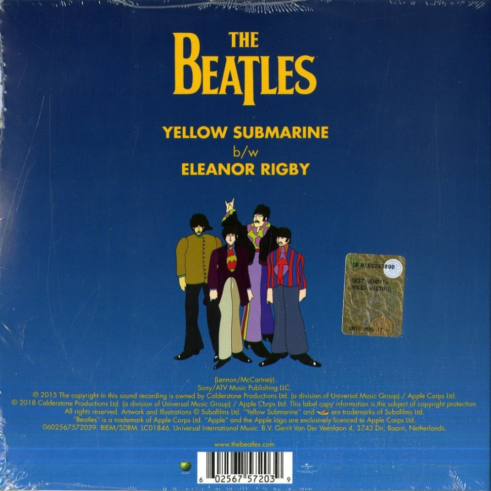 [17099] The Beatles - Yellow Submarine b/w Eleanor Rigby (Picture Disc, 7")