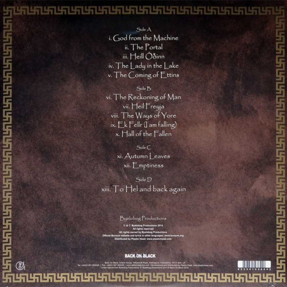 [49212] Burzum - The Ways Of Yore (2LP)