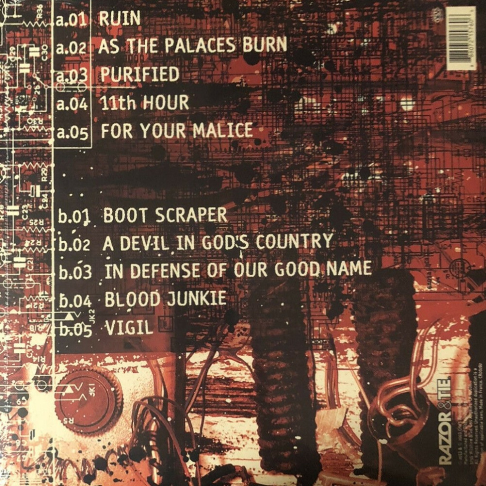 [49724] Lamb Of God - As The Palaces Burn (LP | Red with Blue & White Splatter)