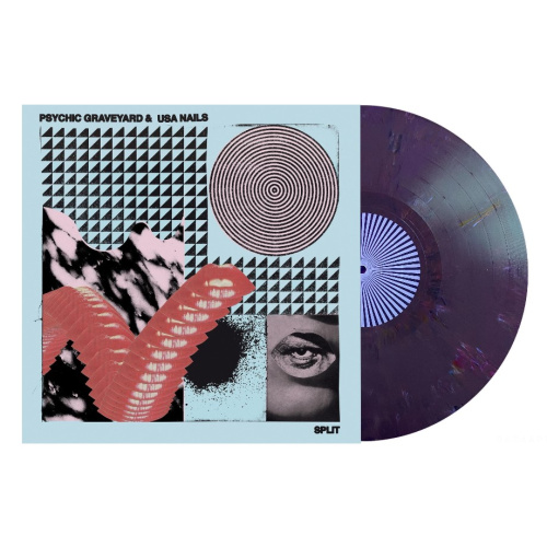 [68299] Psychic Graveyard & USA Nails - Split (LP | Random Colour)
