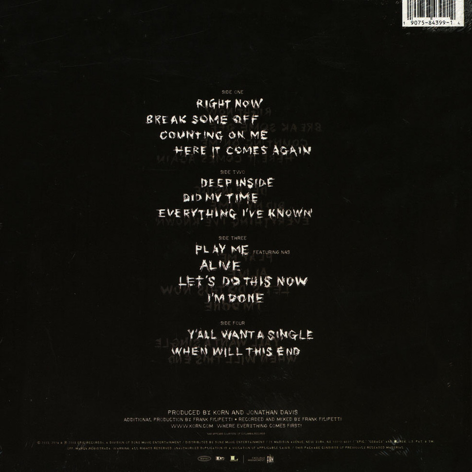 [22987] Korn - Take A Look In The Mirror (2LP)