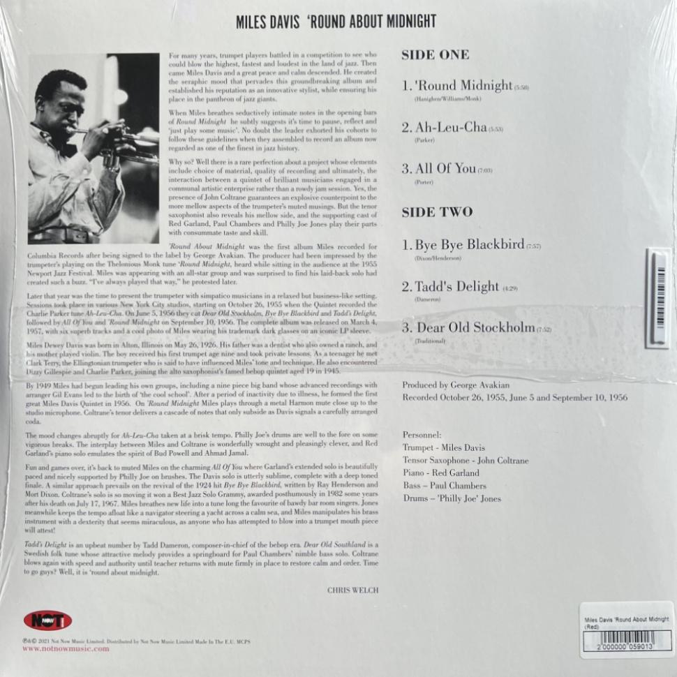 [59013] Miles Davis - 'Round About Midnight (LP | Translucent Red)