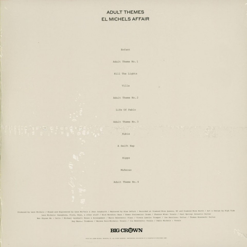 [57798] El Michels Affair - Adult Themes (LP | White)