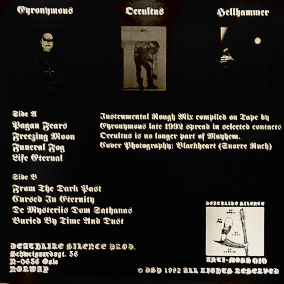 [11080] Mayhem - De Mysteriis Dom Sathanas/Instrumental (LP | Clear)