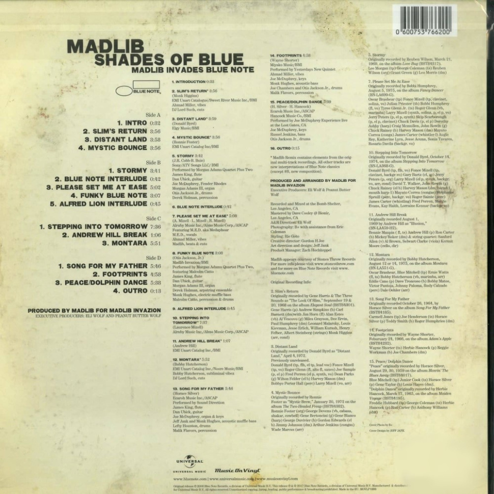 [10663] Madlib - Shades Of Blue (2LP)