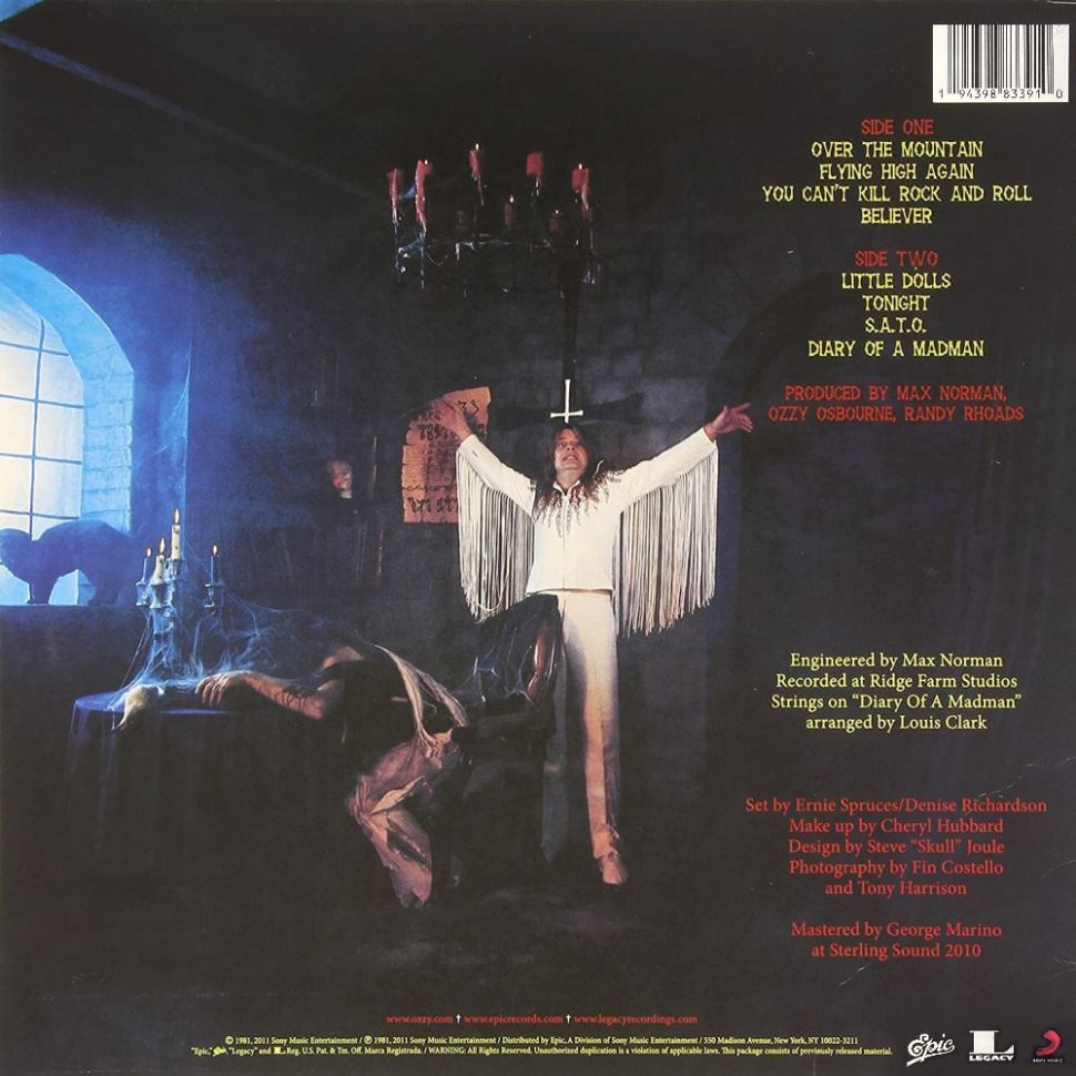 [60491] Ozzy Osbourne - Diary Of A Madman (LP | Red/Black Swirl)