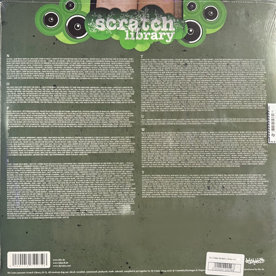 [25568] DJ Crates - Scratch Library N-Z (LP)