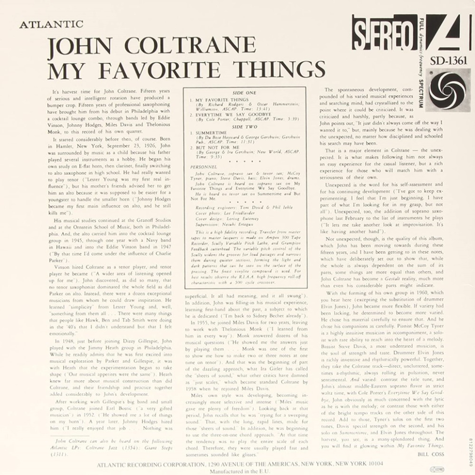 [45078] John Coltrane - My Favorite Things (LP)