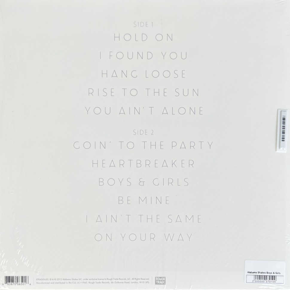 [70100] Alabama Shakes - Boys & Girls (LP + 7'')