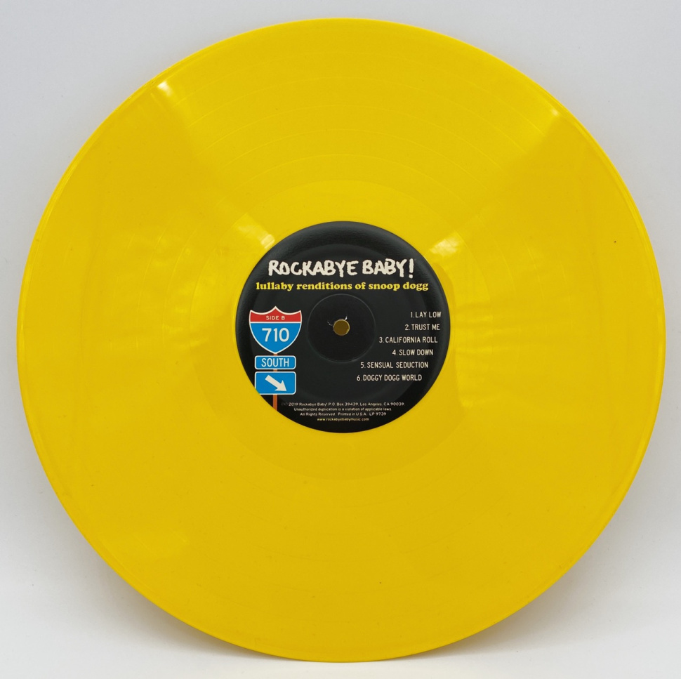 [25797] Rockabye Baby! - Lullaby Renditions Of Snoop Dogg (LP | Yellow)