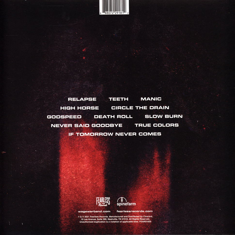 [71244] Wage War - Manic (LP | Red)