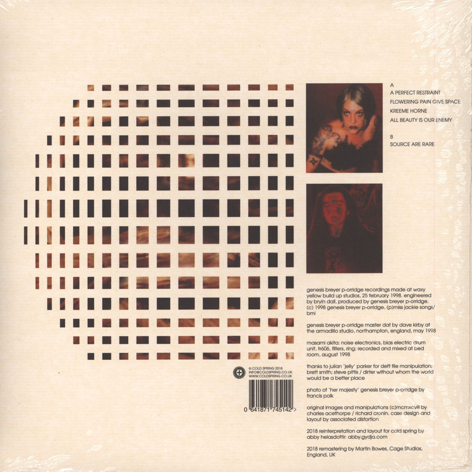 [20822] Merzbow/Genesis P-Orridge - A Perfect Pain (LP)