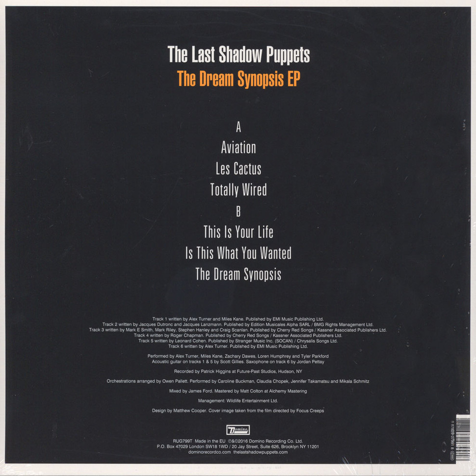 [69029] The Last Shadow Puppets - The Dream Synopsis EP (12")