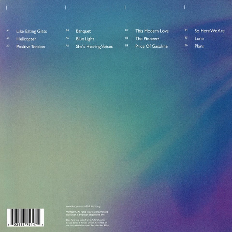 [19581] Bloc Party - Silent Alarm Live (LP)