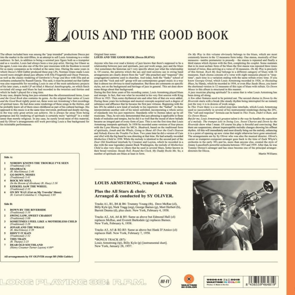 [56364] Louis Armstrong - Louis And The Good Book (LP | Orange)
