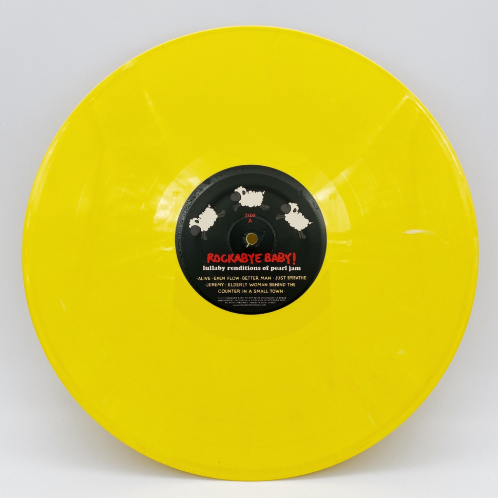 [3986] Rockabye Baby! - Lullaby Renditions Of Pearl Jam (LP | Yellow)