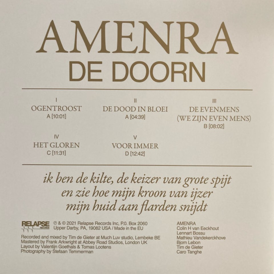 [53097] Amenra - De Doorn (2LP | Gold)