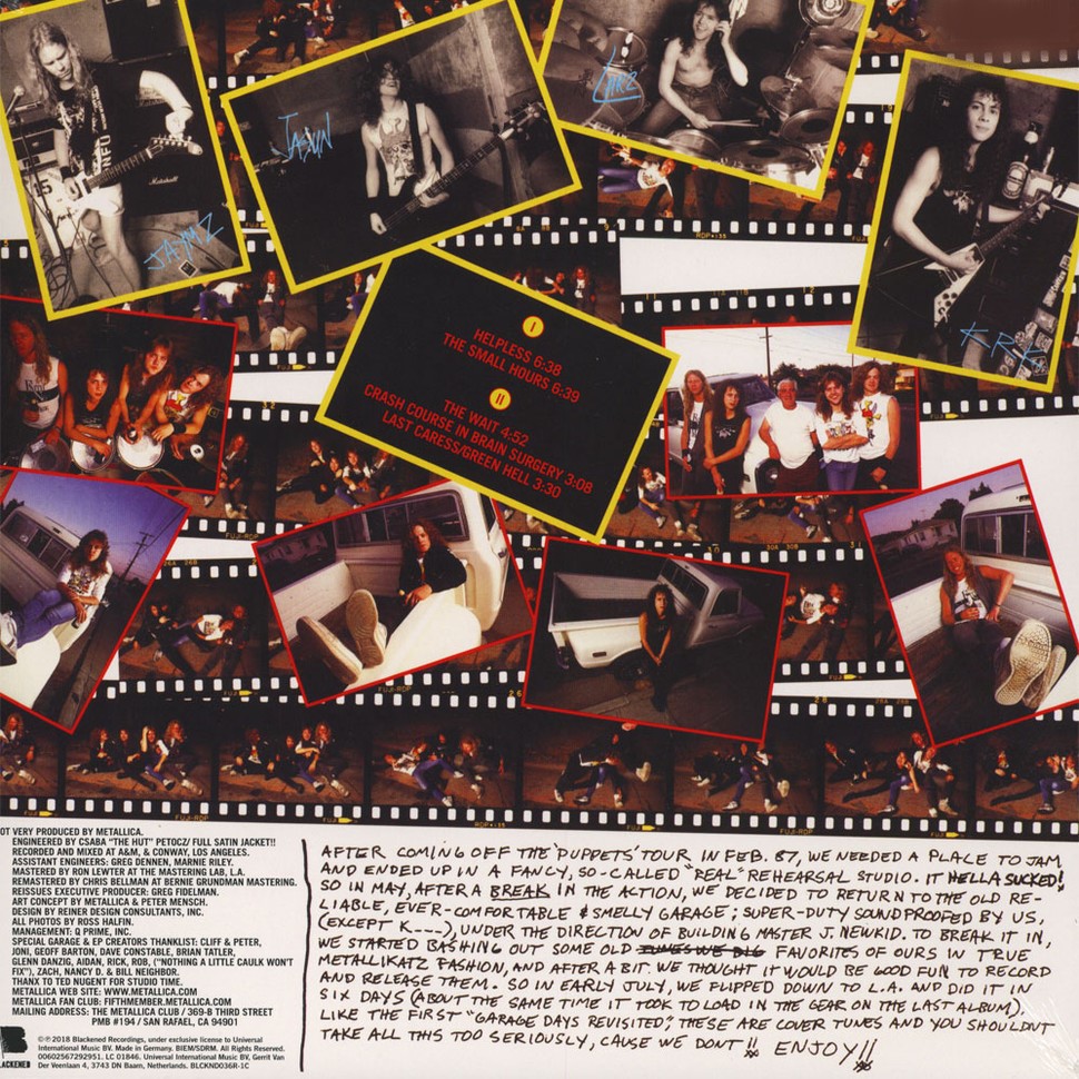 [27562] Metallica - The. $5.98 E.P. - Garage Days Re-Revisited (12")