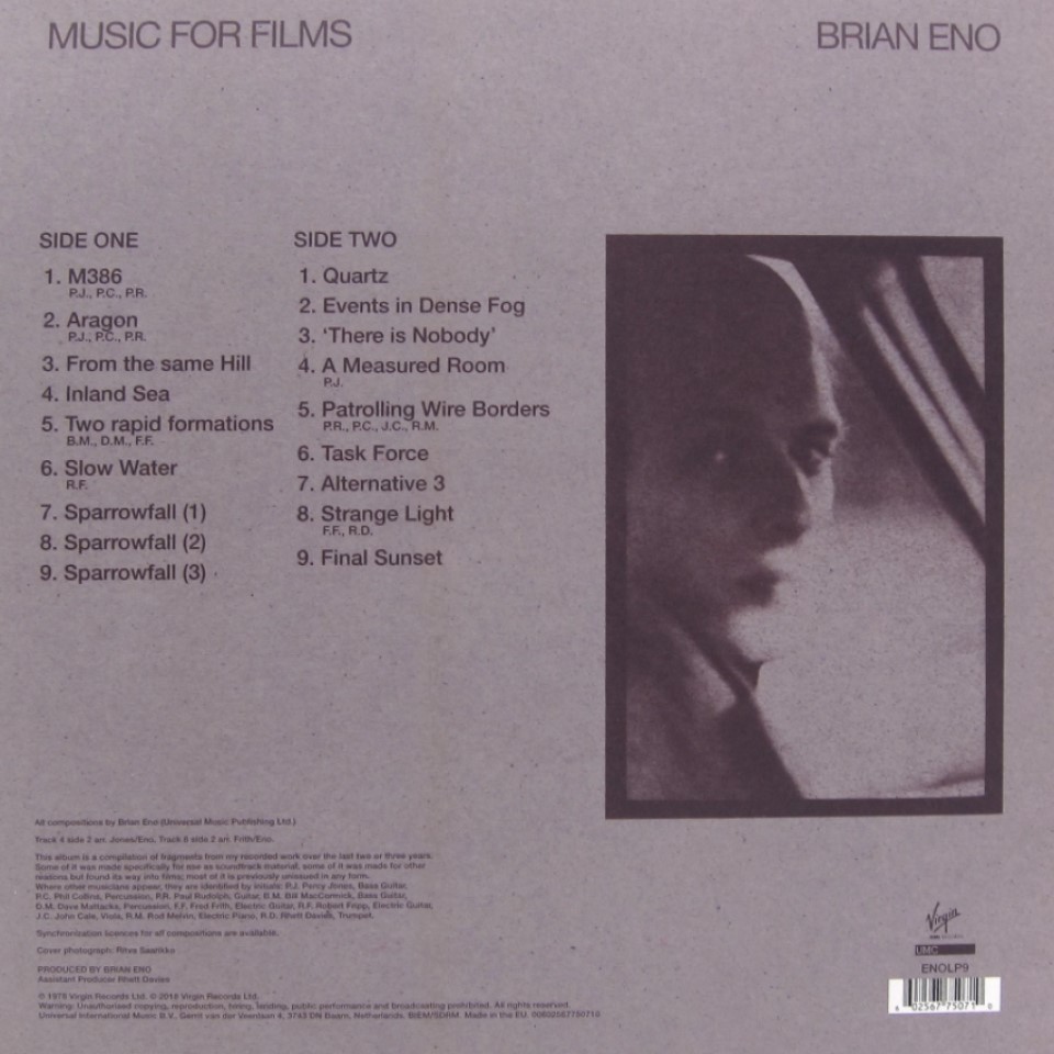 [23458] Brian Eno - Music For Films (LP)