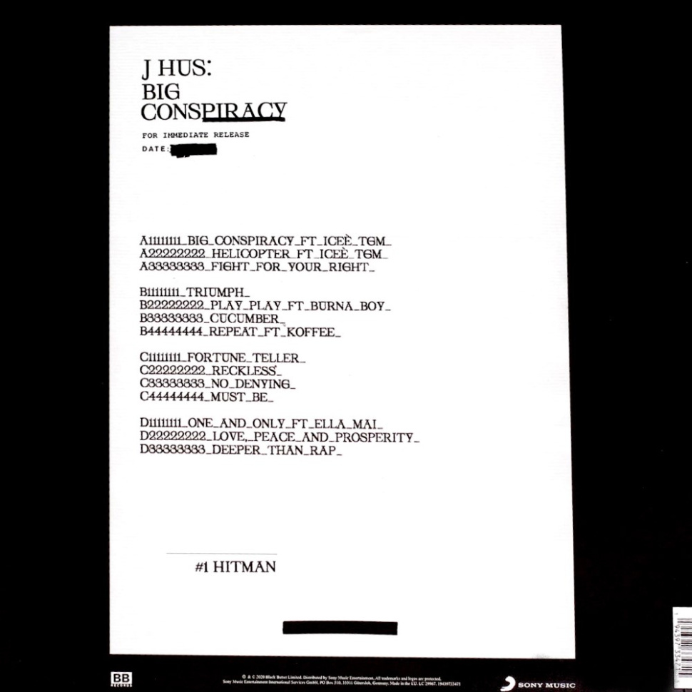 [35147] J Hus - Big Conspiracy (2LP)