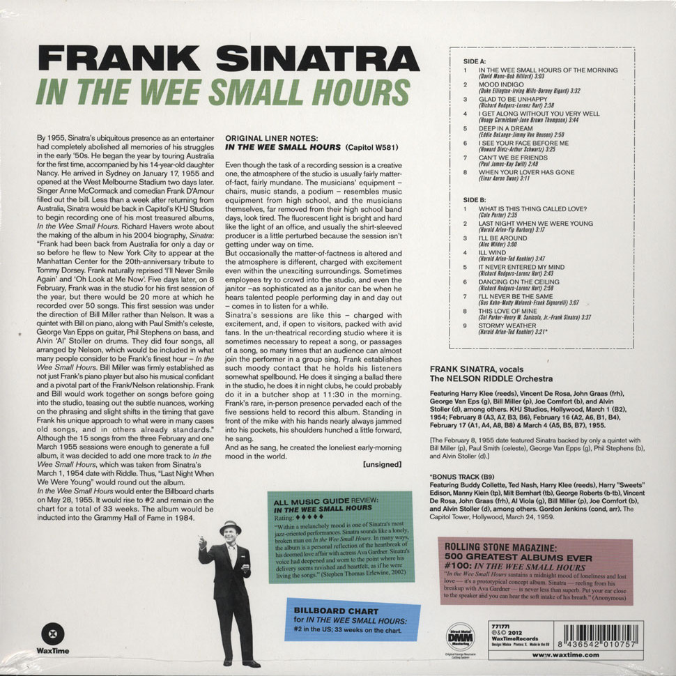 [26275] Frank Sinatra - In The Wee Small Hours (LP)