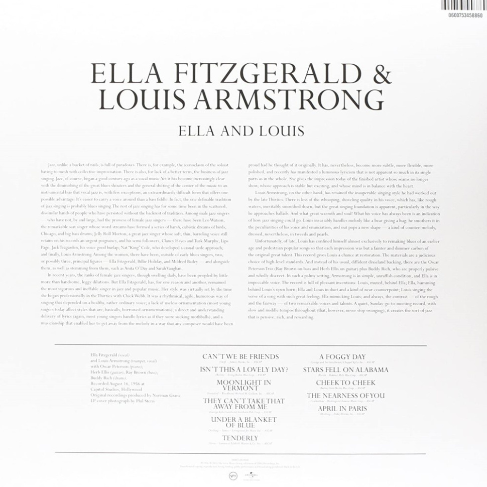 [40783] Ella Fitzgerald & Louis Armstrong - Ella & Louis (LP)