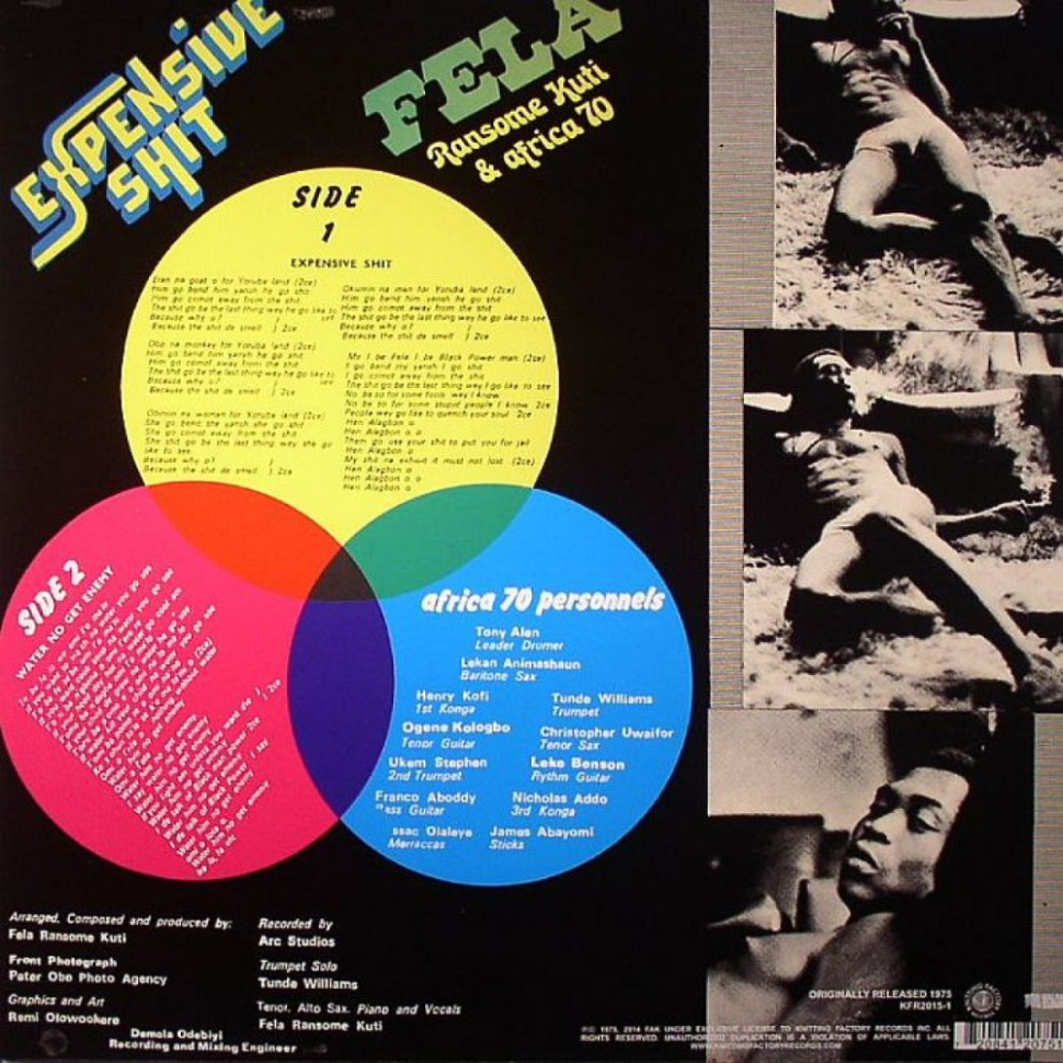 [8851] Fela Ransome-Kuti & The Africa '70 - Expensive Shit (LP)