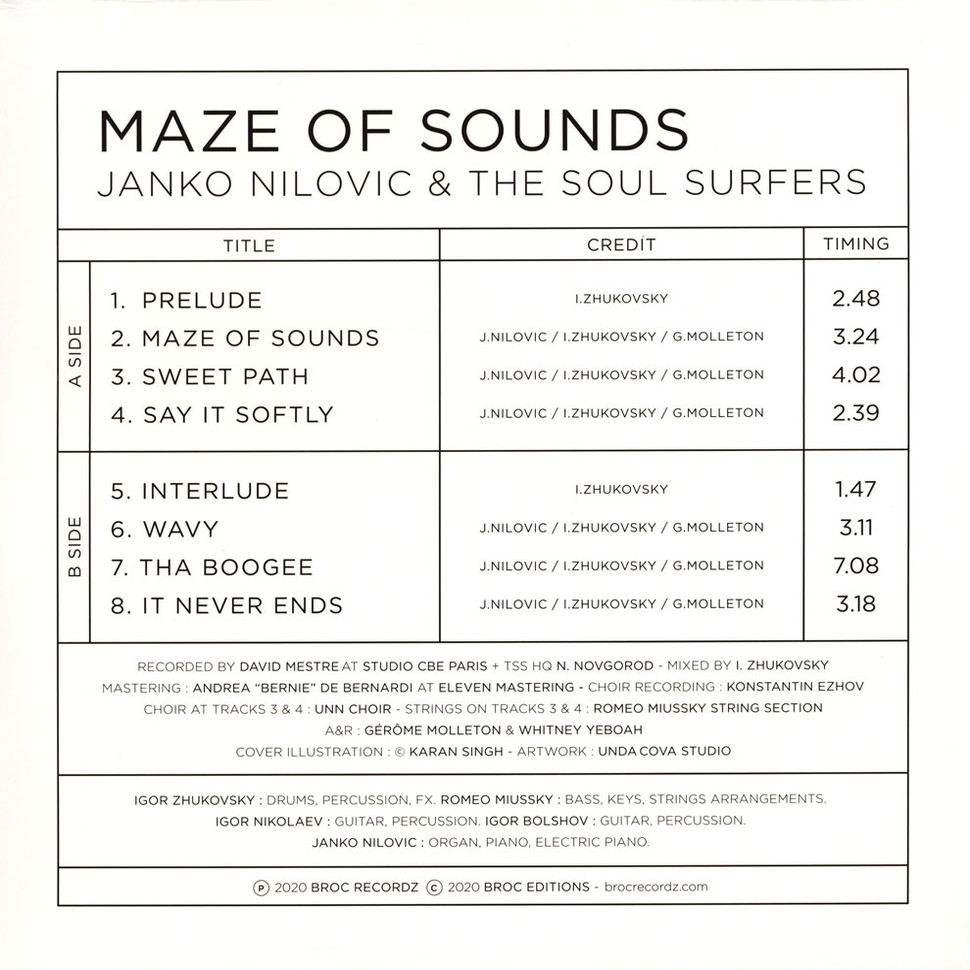 [42411] Janko Nilovic & The Soul Surfers - Maze Of Sounds (LP | Red)