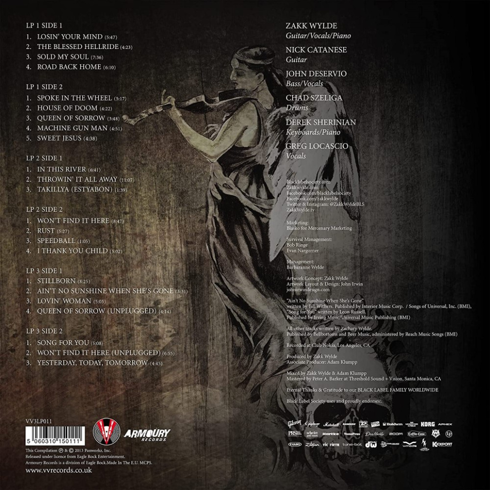 [49304] Black Label Society - Unblackened (3LP | Clear)