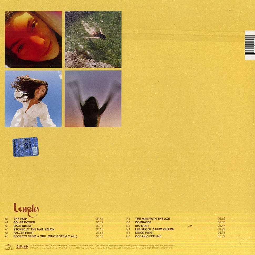 [51215] Lorde - Solar Power (LP)