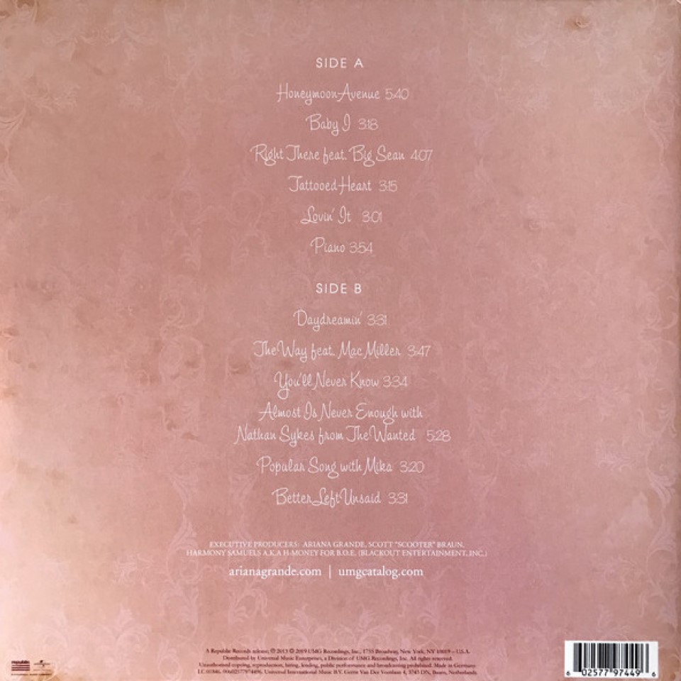 [45870] Ariana Grande - Yours Truly (LP)