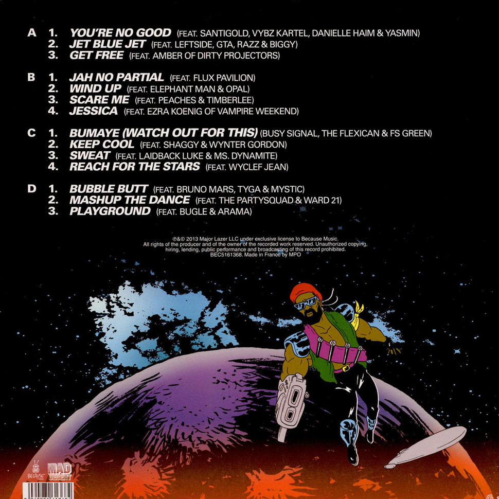 [10830] Major Lazer - Free The Universe (2LP + CD)