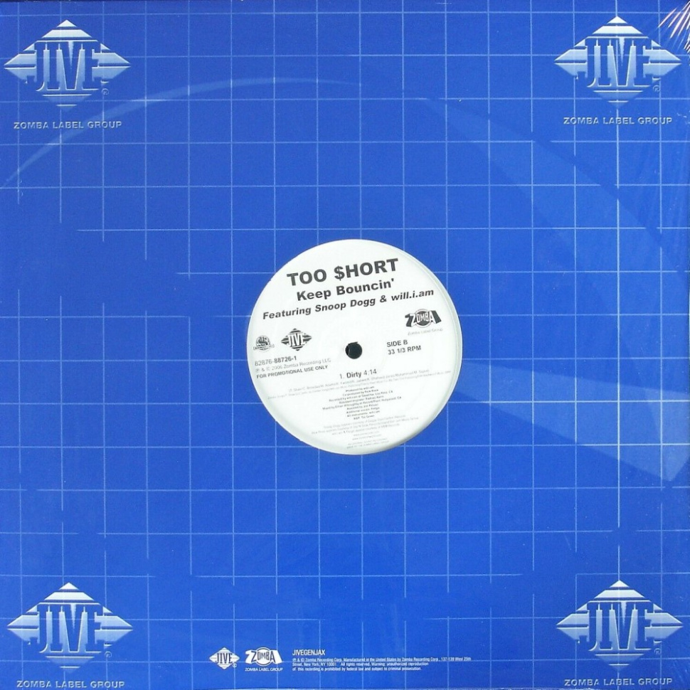 [60200] Too $hort - Keep Bouncin' (12")