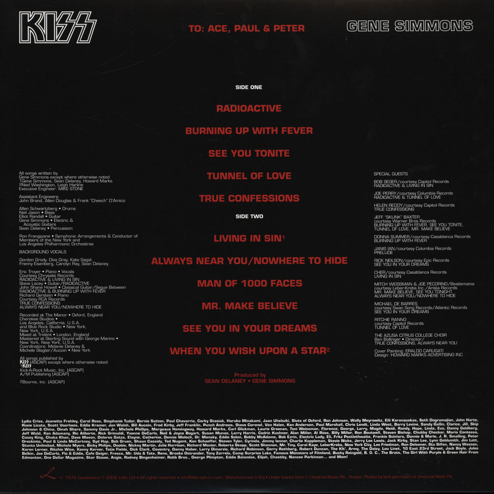 [2668] Kiss - Gene Simmons (Picture Disc)