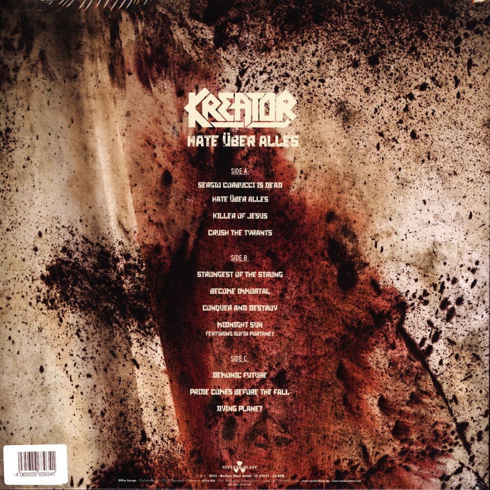 [71589] Kreator - Hate Uber Alles (LP +  LP, Single Sided, Etched | Black and White Marble)