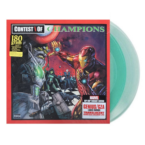 [17600] GZA - Liquid Swords Basic Marvel Edition (2LP | Translucent Seaglass, Lenticular Art)