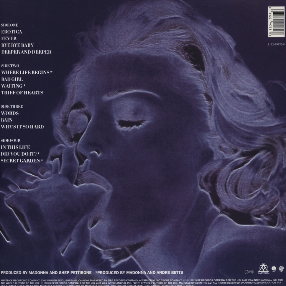 [10731] Madonna - Erotica (2LP)
