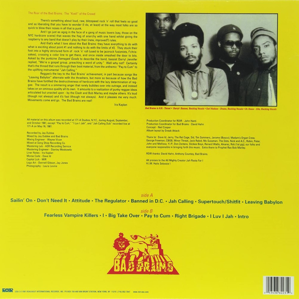 [52380] Bad Brains - Bad Brains (LP)