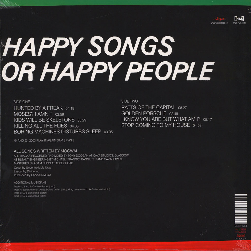 [33020] Mogwai - Happy Songs For Happy People (LP)
