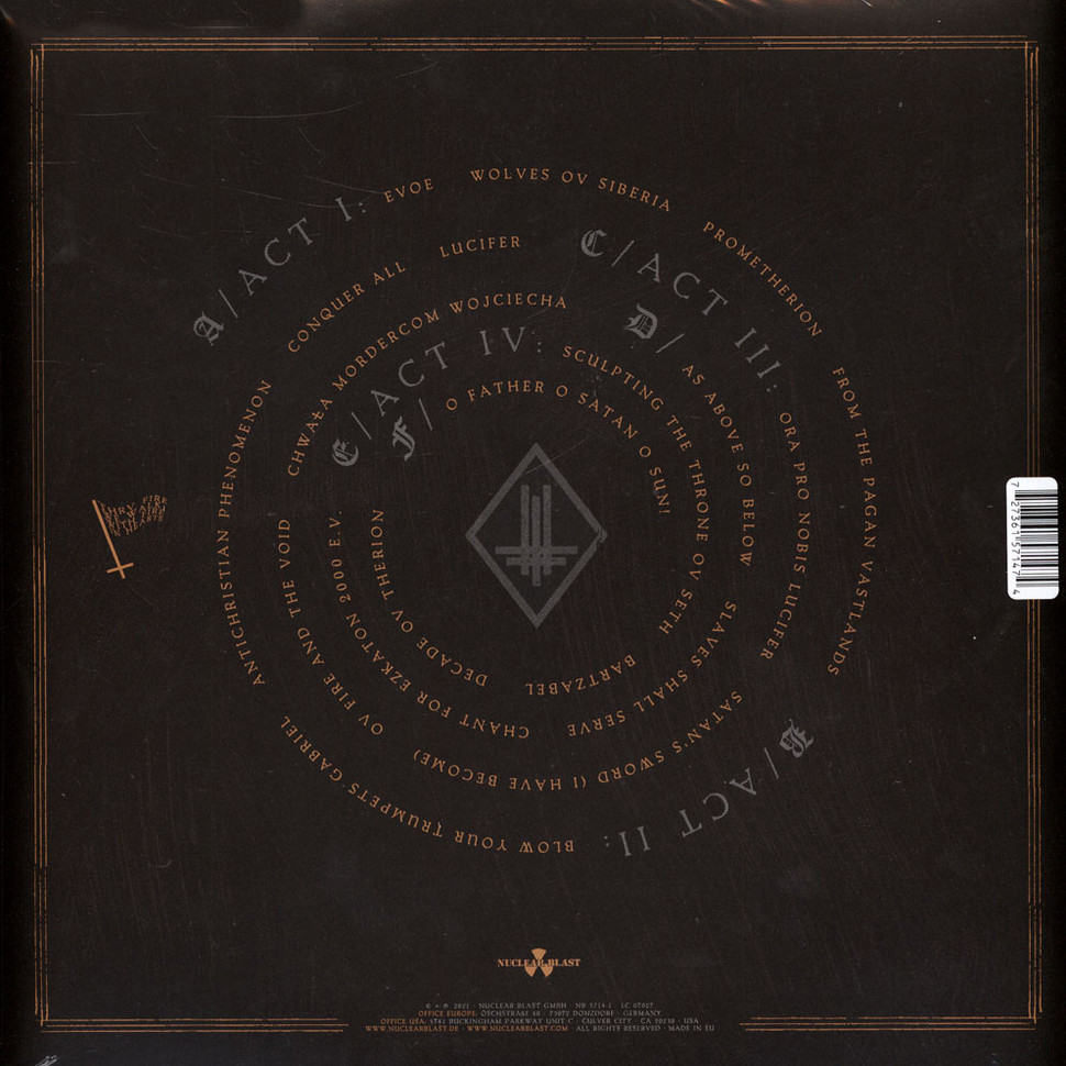 [71107] Behemoth - In Absentia Dei (3LP | Red/Red Splatter)