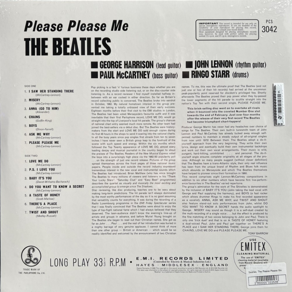 [22536] The Beatles - Please Please Me (LP)