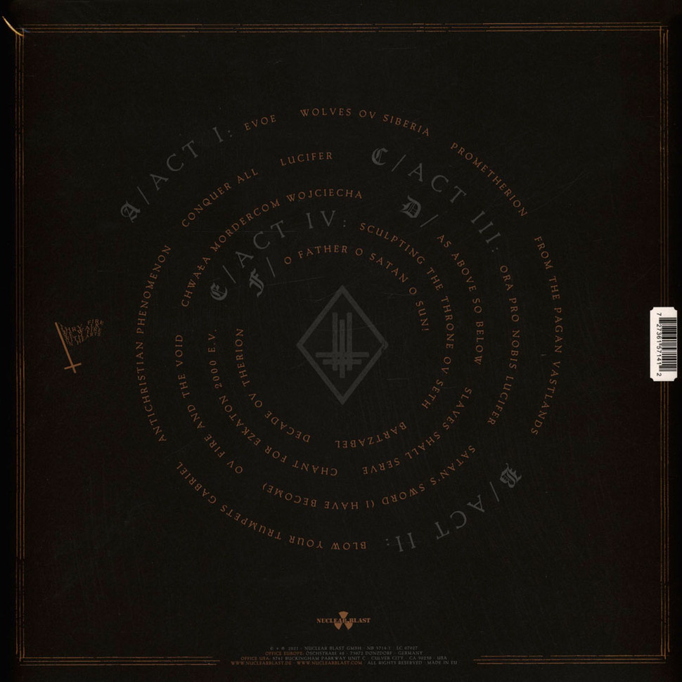 [69142] Behemoth - In Absentia Dei (3LP)