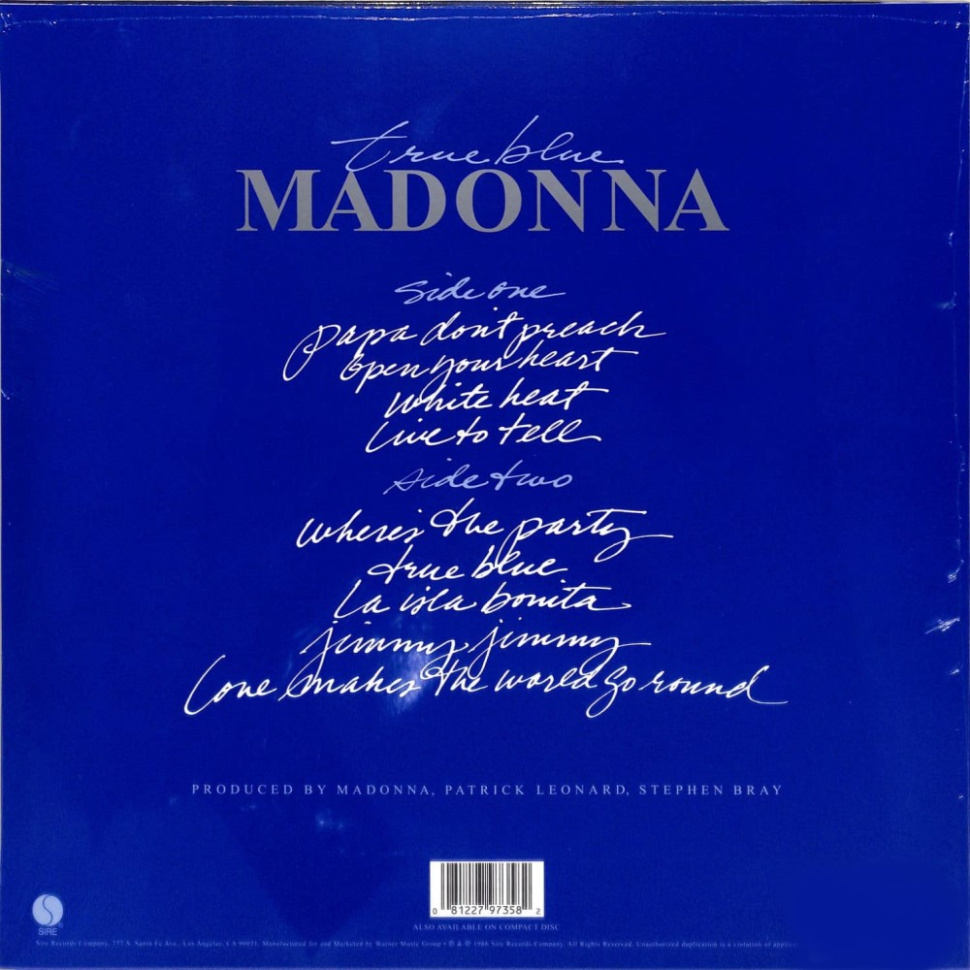 [31668] Madonna - True Blue (LP)