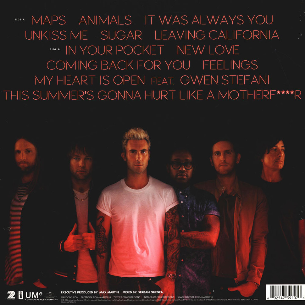 [29795] Maroon 5 - V (LP)