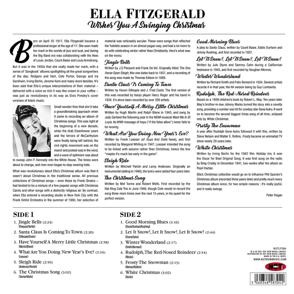 [52670] Ella Fitzgerald - Wishes You A Swinging Christmas (LP | Gold)