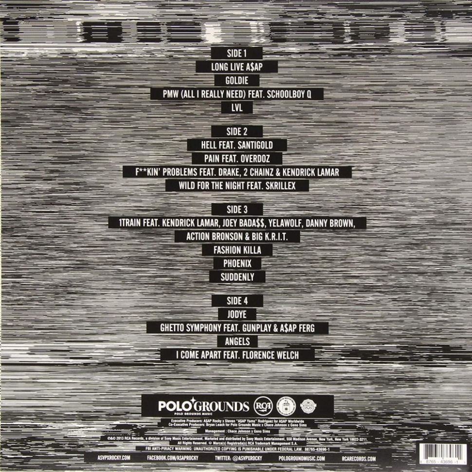 [6208] Asap Rocky - Long.Live.A$AP (2LP | Orange Translucent)
