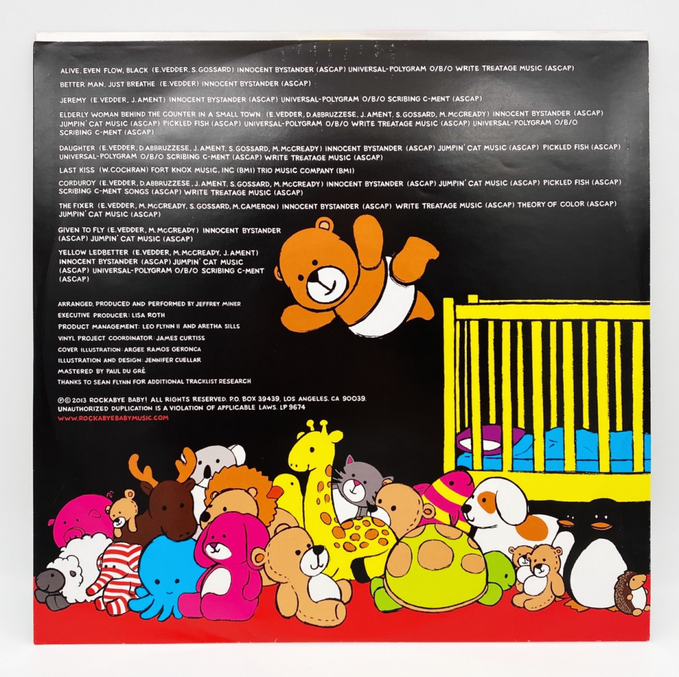 [3986] Rockabye Baby! - Lullaby Renditions Of Pearl Jam (LP | Yellow)