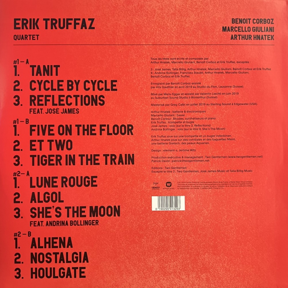 [28675] Erik Truffaz Quartet - Lune Rouge (2LP)