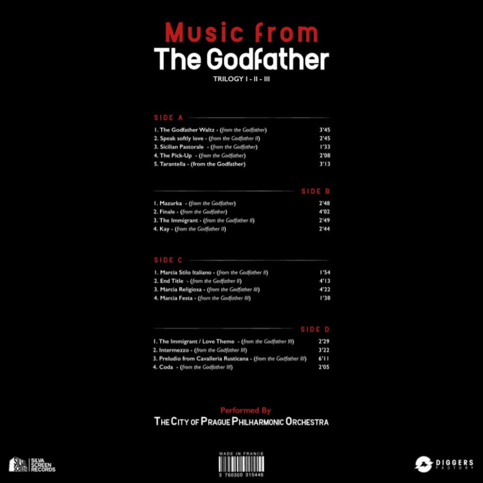 [59754] OST - The Godfather - Trilogy I • II • III (2LP | White/Red/Rose Splattered)