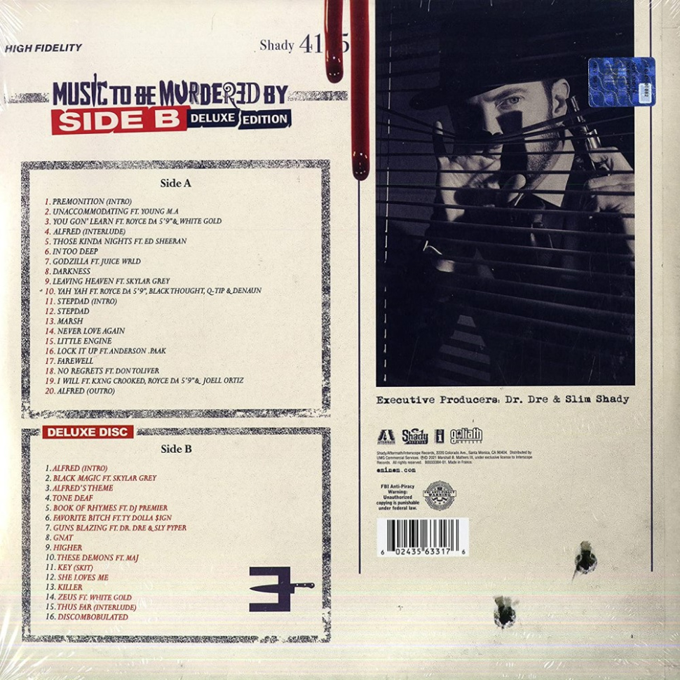 [44804] Eminem - Music To Be Murdered By - Side B (4LP | Grey)